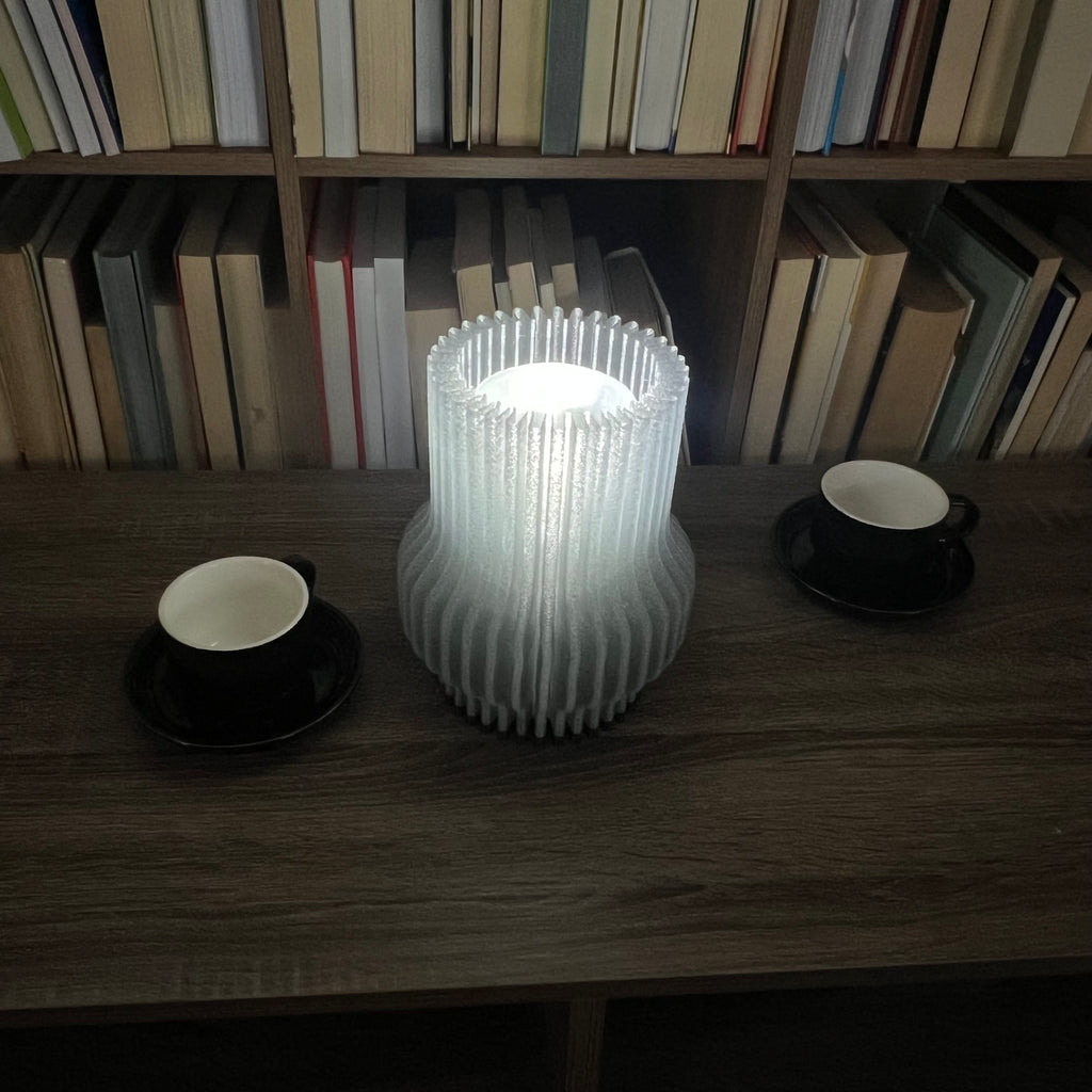 Lampara Tubular Moderna Ranurada