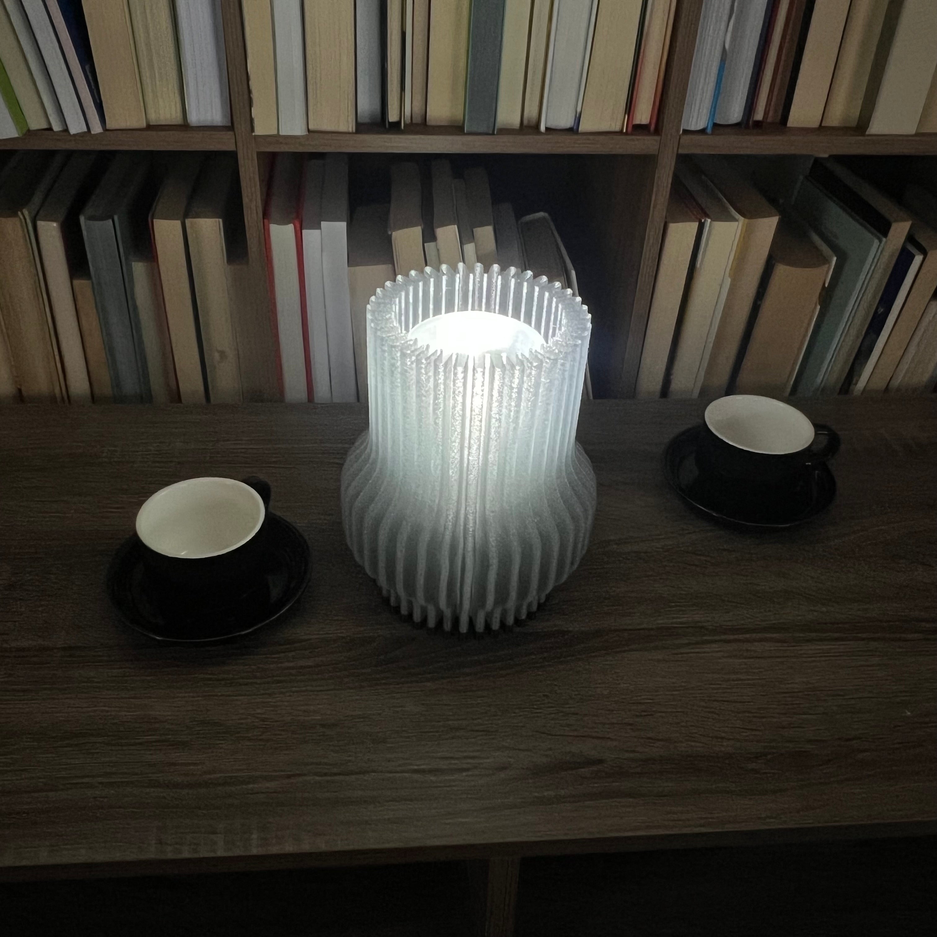 Lampara Tubular Moderna Ranurada