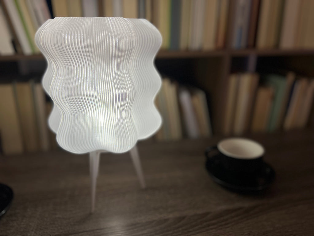 Lámpara de Ondas Traslúcida Art Deco